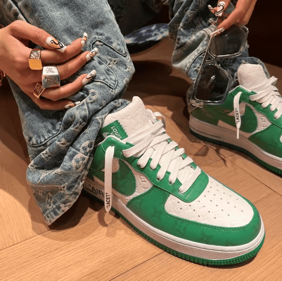 Space Accessories SN - AF 1 - Low Monogram White Green